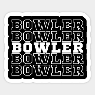 Bowler. Sticker